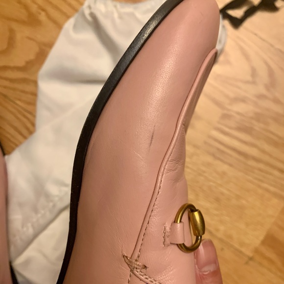 Gucci Brixton Horsebit in Perfect Pink 36.5 Leather Loafers Flats Shoes RARE - Picture 16 of 16
